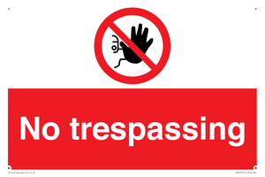 No trespassing